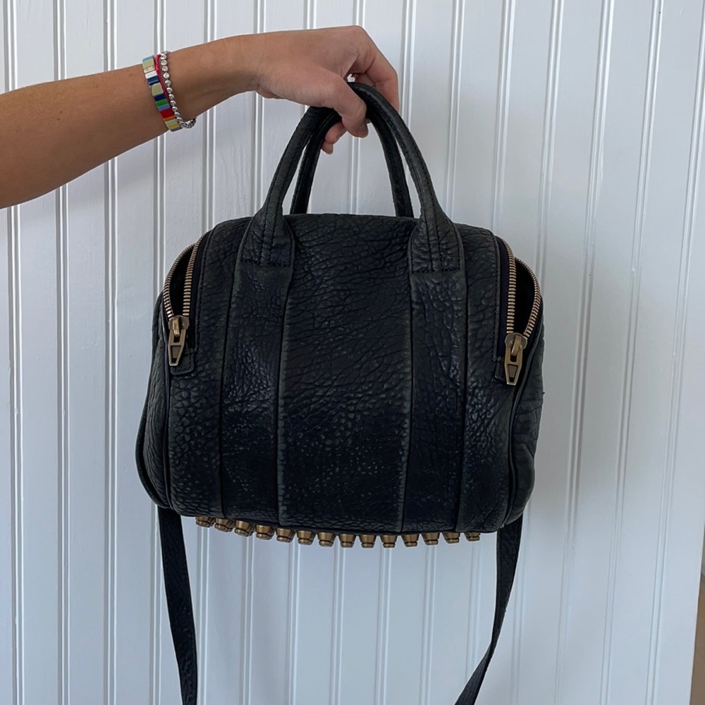 Black distressed Alexander Wang Rocco bag